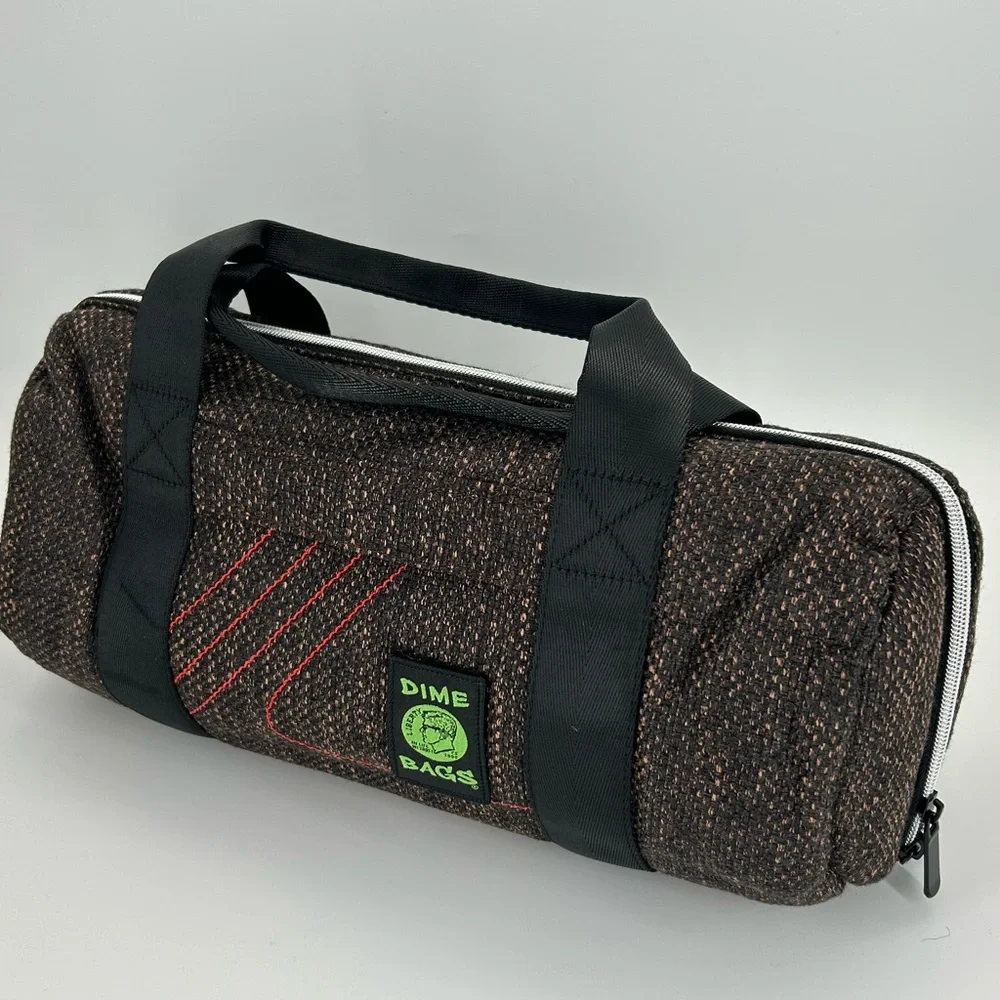 Dime Bags 15” Earth Brown Duffle Tube Hemp Blend Bag‎ NEW with Tags